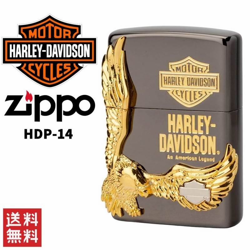 メンズHarley-Davidson Zippo ライター ゴールド - www