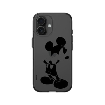 iPhone 16 Clear (相機按鈕) 酷墨灰 - 迪士尼-米奇 Mickey - 黑標款-米奇只有黑色