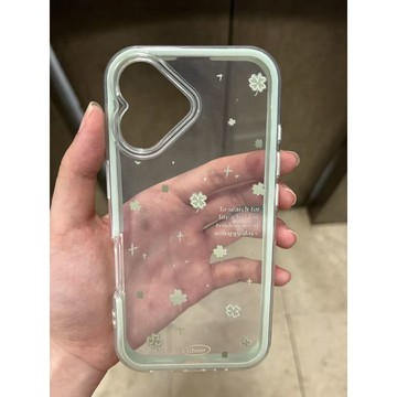 ✨台灣出貨✨四葉草適用iPhone17/16/15Promax手機殼蘋果13/14二合一14女11軟