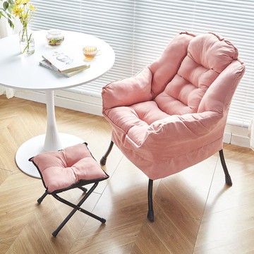 小椅子 椅子 高椅子 圓椅子 懶人沙發電腦椅陽臺臥室休閑爆款女生可愛沙發椅子懶人可躺