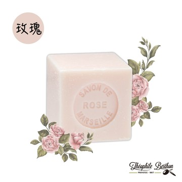 戴奧飛•波登 方塊馬賽皂-玫瑰 100g