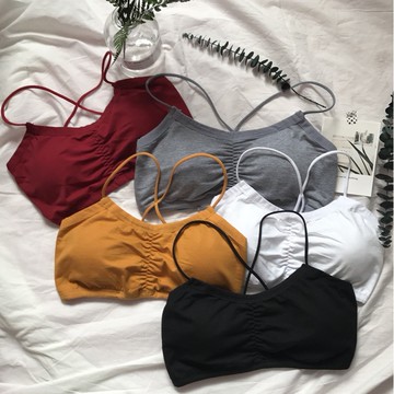 ZUCA”S - 交叉細肩可拆襯墊小可愛 - WA-9028