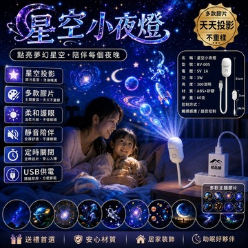 【隔日到貨⚡️】星空小夜燈 星空投影燈 銀河小夜燈 投影燈 床頭燈 氛圍燈 星空夜燈 雙模式 USB床頭燈 房間氛圍燈
