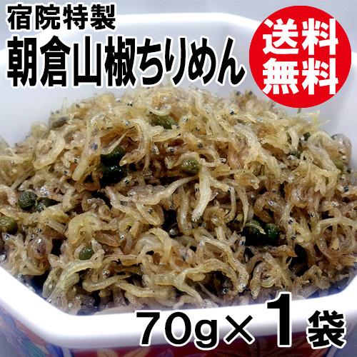 朝倉山椒ちりめん 70g 送料無料 ネコポス対応