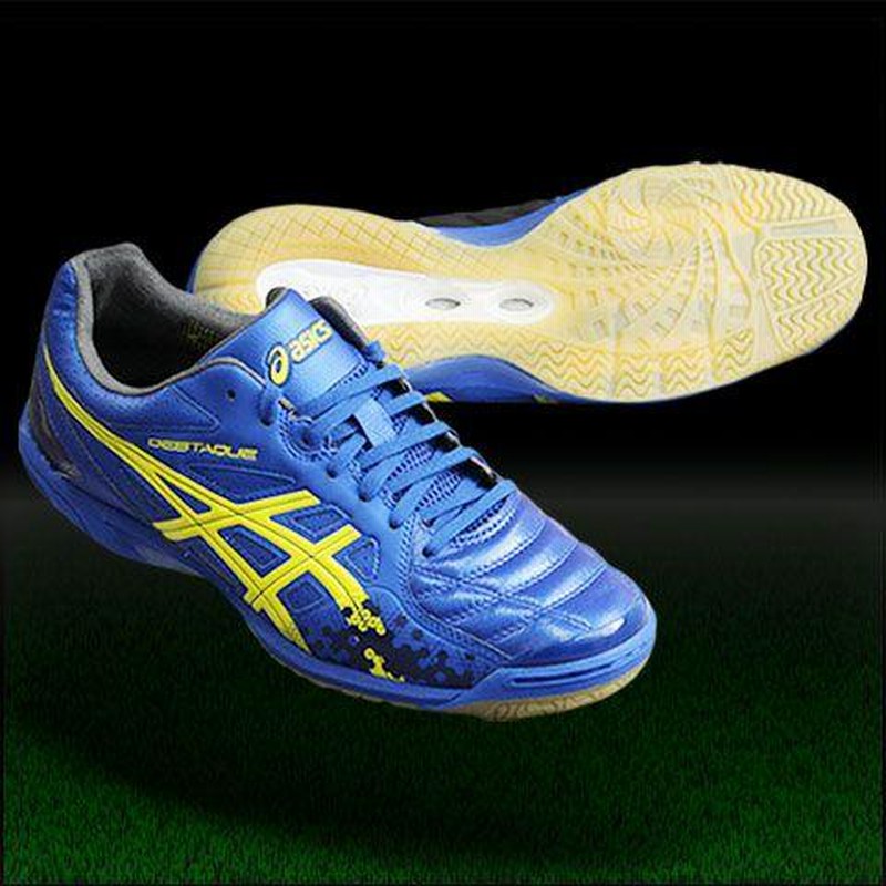 デスタッキ 4 J ブルー×イエロー 【asics|アシックス】フットサル 