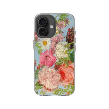 iPhone 16 Clear Case（相機按鈕） 透明 - Joe Horner - Floating Bloom 漂浮花影