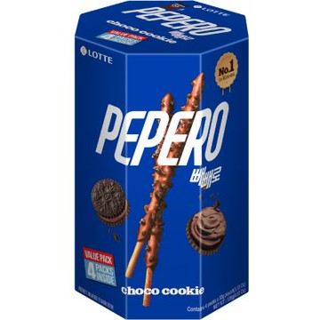 LOTTE PEPERO黑餅乾巧克力口味餅乾棒分享盒