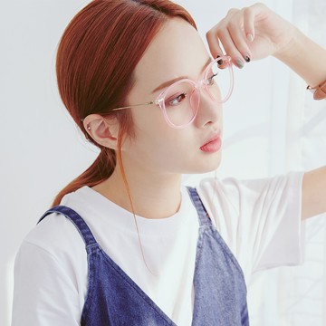 女孩的自信與勇敢金邊細框平光眼鏡【G3206】-粉