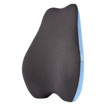 DIKAM 可拆洗梨形透氣記憶棉腰靠枕墊 慢回彈 人體工學設計 腰椎釋壓  藍色  50 x 40 x 14cm