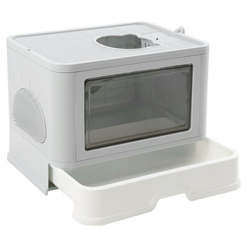 Ding Dong Pet 神奇封閉式貓砂盆  1個  38 x 48.5 x 36.5cm  灰色