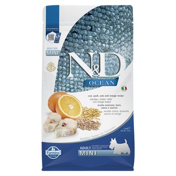 Farmina 法米納 OD3 天然海洋系列 全齡犬 小顆粒 乾飼料  1袋  2500g  OD3 低穀鱈魚甜橙