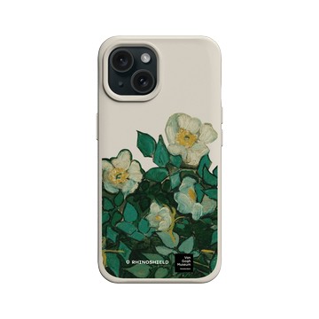 iPhone 15 SolidX 貝殼灰 - Van Gogh Museum - 野玫瑰