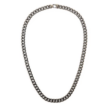 Daniel Wellington DW Ellipse Cuban Chain古巴鍊灰色項鍊-DW00401670