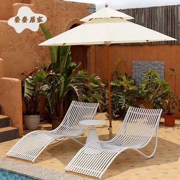 【臺灣公司 可打統編】免運 沙灘椅 躺椅 戶外躺床北歐躺椅民宿別墅酒店庭院泳池躺椅室外露天休閑沙灘躺椅 可開發票 全館五折 工廠現貨直銷 新品特價 m10025