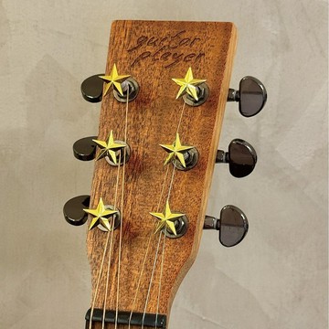Guitar Player 【小吉飾】弦鈕裝飾配件 金屬星星金色