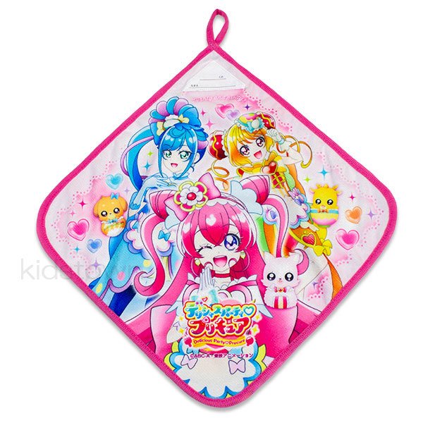 デリシャスパーティプリキュア リアルプリント 約30×30cm ループ付きハンドタオル ループタオル ハンドタオル タオル 通販  LINEポイント最大0.5%GET | LINEショッピング