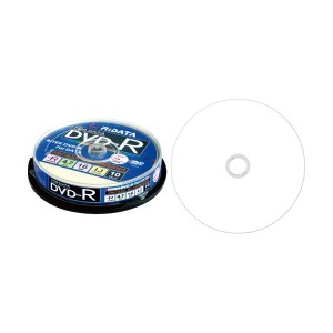 (まとめ) RiDATA データ用DVD-R4.7GB 1-16倍速 ホワイトワイドプリンタブル スピンドルケース B1パック(10枚)  【×30