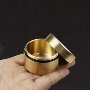 黃銅迷你寵物骨灰盒, 寵物紀念盒,牙齒毛髮收藏倉, 貓狗去世留念