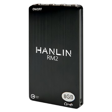 HANLIN 簡易迷你錄音卡96小時 69 x 42 x 6mm 8G  RM2  黑色