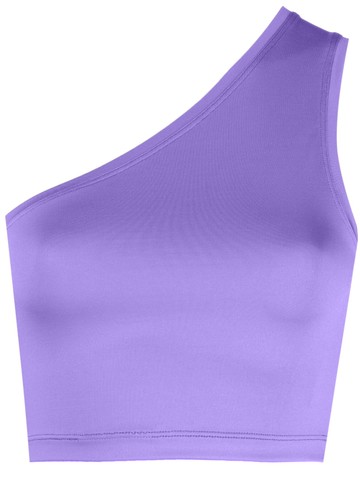 STYLAND - one-shoulder stretch top - women - Spandex/Elastane/Polyester - M - Purple