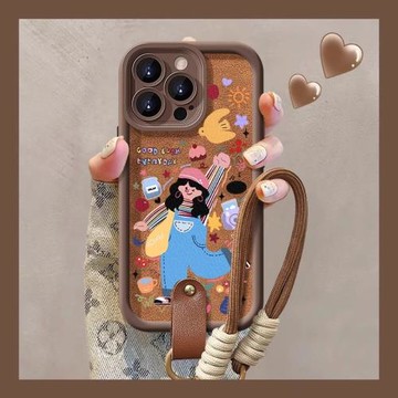 【新款硅膠】適用蘋果iPhone17手機殼春夏小羊皮美拉德可愛女孩16Pro外殼全包防摔15plus個性創意14硅膠軟殼