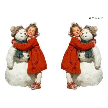 【11月新品2】08-108-0004 人物貼紙 聖誕復古風