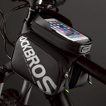 ROCKBROS洛克兄弟旗艦店 山地車包 自行車上管包 觸屏手機包 車前包 車梁包 馬鞍包 騎行包 騎行裝備