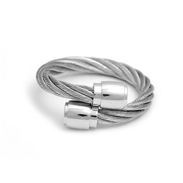 CHARRIOL 夏利豪 CELTIC BOURSE 鋼索戒指(02-01-00144)