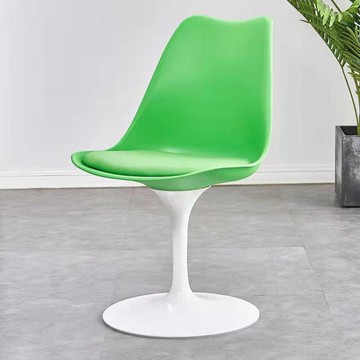 化妝椅 北歐實木郁金香餐椅家用簡約休閒創意辦公洽談伊姆斯塑料靠背椅子【林之舍】