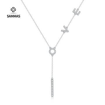 【SAMMAS】美國 愛意縈繞 S925 純銀項錬 莫桑鑽  吊飾 鎖骨項錬 項鏈 飾品 銀項錬 精品 結婚禮物 進口