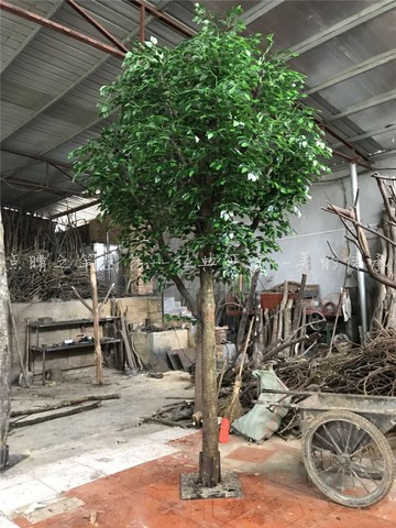 仿真大樹 假樹 仿真榕樹大型 植物客廳發財樹 實木樹干裝飾定做