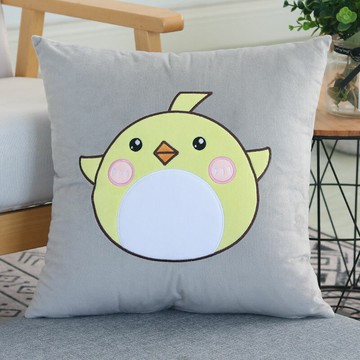 沙發抱枕/方形抱枕 可愛卡通抱枕沙發靠墊辦公室床頭靠背汽車靠枕正方形抱枕套不含芯