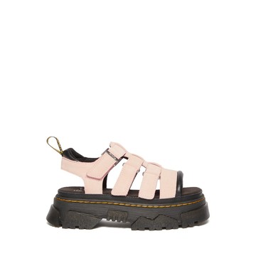 Dr. Martens 馬汀 Mattison 3 繫帶粉色男士絨面革涼鞋