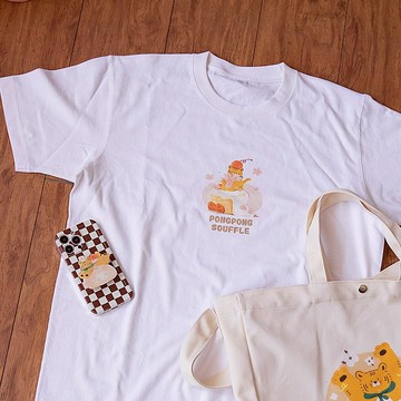 PONGPONGFU蓬蓬虎 | 櫻花舒芙蕾 短袖T恤