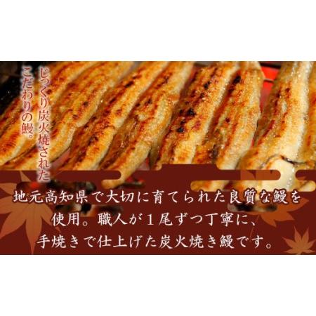 ふるさと納税 炭火手焼のうなぎ蒲焼130g×2尾セット 蒲焼のたれ付き fb-0017 高知県香南市