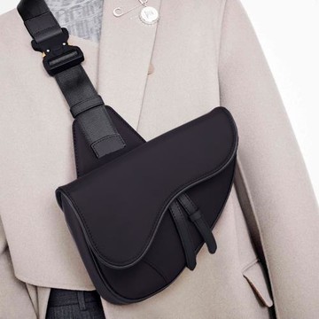 尼龍馬鞍包 帆布胸包 男潮牌單肩斜挎包男式牛津布背包休閑男女包