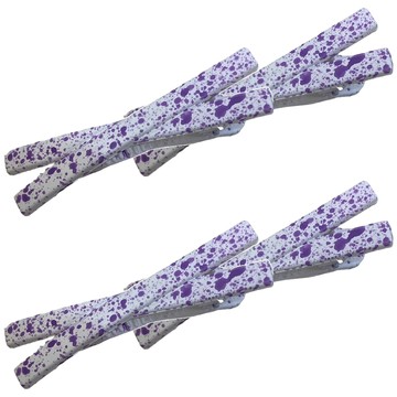 JY 迷彩壓夾 Set 4個一組  交叉紫  1組