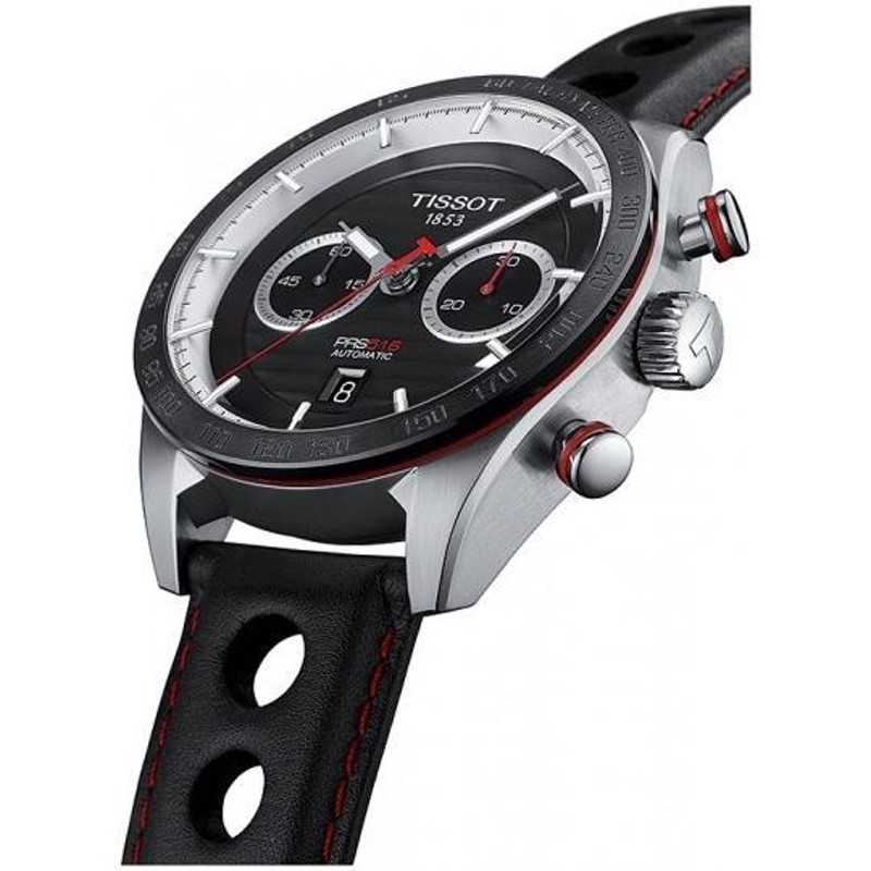 TISSOT[ティソ] T100.427.16.051.00 T-Sport T-スポーツ PRS 516 レザー オートマティック クロノグラフ  メンズウォッチ 腕時計 MENS 男性用 T1004271605100 | LINEブランドカタログ