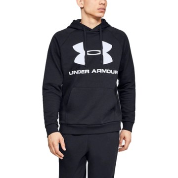 UNDER ARMOUR UND 男性 長袖連帽T恤 黑色 1484