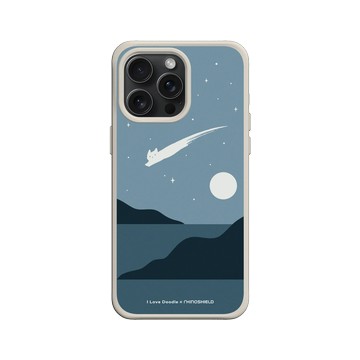iPhone 15 Pro Max SolidX 貝殼灰 - ilovedoodle (Lim Heng Swee) - Cat Landscape - Meteor 貓咪流星