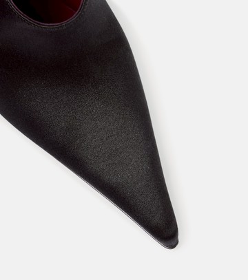 Magda Butrym Floral-appliqué satin pumps