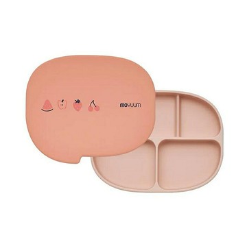 MOYUUM韓國白金矽膠吸盤式餐盤盒 對話框系列(8809926450997莓果甜心派) 990元