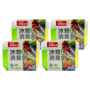 依必朗 簡單任務 冰箱消臭劑 綠茶+檸檬  150g  4個