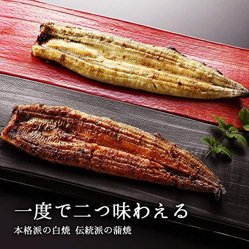 うなぎの夏目商店 国産 豊橋うなぎ 蒲焼 白焼 紅白 味わいセット 大155-167g×各1尾 [大盛2人前] たれ・山椒付 [化粧箱]