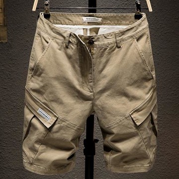 余文樂工裝褲男潮牌寬松大碼褲子男韓版潮流五分褲男士休閑短褲夏