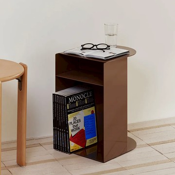 韓國 rareraw FLIT 圓弧邊桌 (四色） - 可可