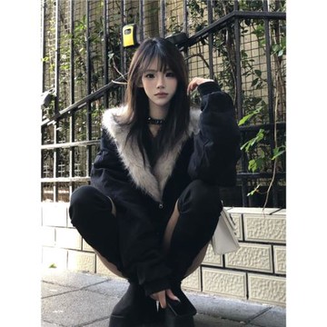 韓系獨特超好看連帽棉服女2026年新款冬季女士棉襖今年流行的外套