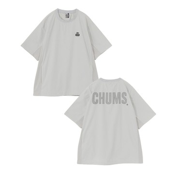 CHUMS Airtrail Stretch CHUMS T-Shirt 男 短袖上衣 淺灰 CH012580G020
