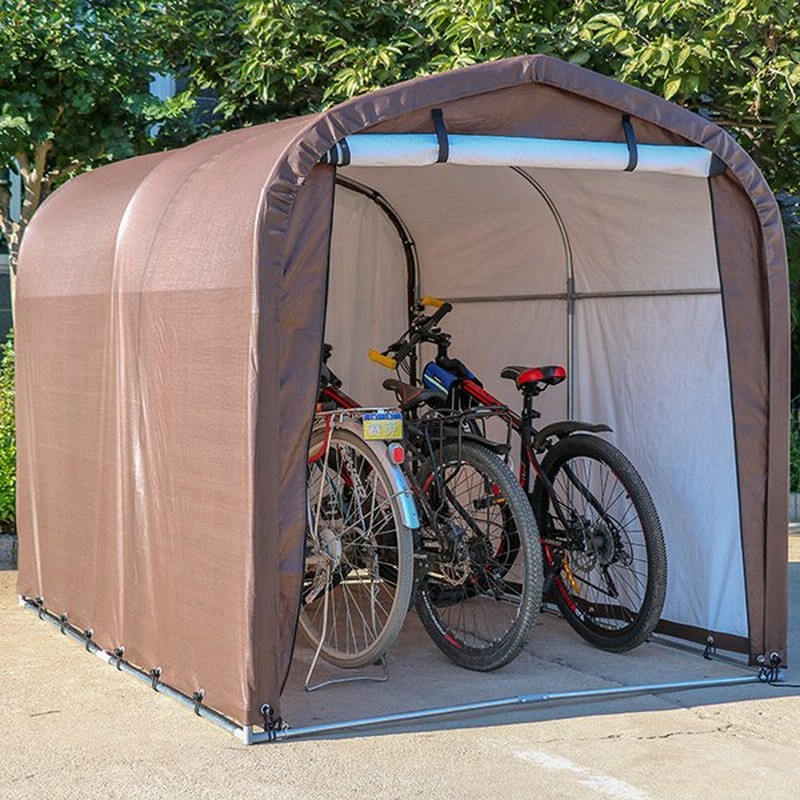サイクルハウス 3台用 バイクガレージ 自転車置き場 自転車ガレージ サイクルポート 駐輪所 Uvカット 防水 家庭用 ガレージ 雨よけ 日よけ 収納 保管 通販 Lineポイント最大0 5 Get Lineショッピング