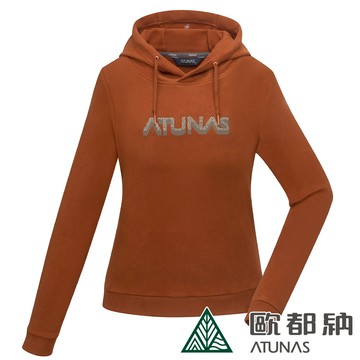 【網路專屬款】 女款經典保暖連帽衫(A8PS2346W核果棕/刷毛保暖)